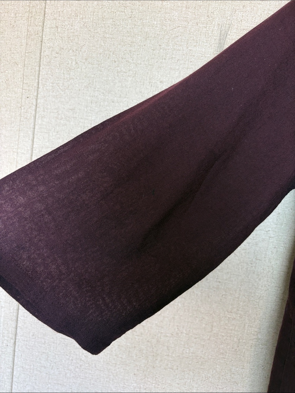 Pure Jill Embroidered Pullover Tunic 3/4 Sleeve Plum Sz L Cotton Boho Peasant - Picture 3 of 12